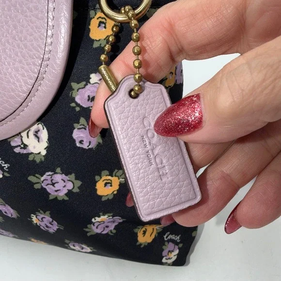 Coach Cargo Crossbody with vintage rosebud print with leather - Picture 5 of 12